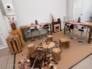 Holzplanken Stehkube mittel 0